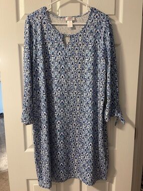 Stella Parker Collection Blue and White Dress